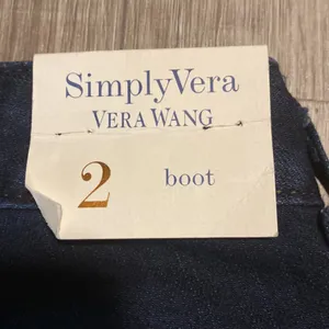 New! Simply Vera by Vera Wang womens blue flare jeans size 2 thumbnail 7