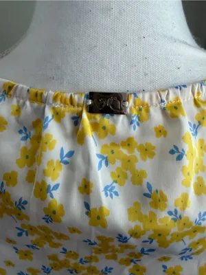 For Love & Lemons Daffodil Robe M NWT Yellow Floral Satin Lace Robe Cottagecore thumbnail 6