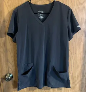 Elevate by IRG Women’s Pewter Gray V Neck Scrub Top Large‎ thumbnail 1