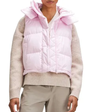 Lululemon Wunder Puff Cropped Vest *Meadowsweet Pink thumbnail 1