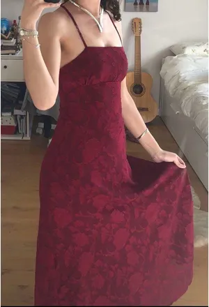 Cider Maxi Dress Wine Red thumbnail 5
