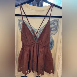 NWT Free People Sunny Days Cami - nutmeg brown - XS thumbnail 12