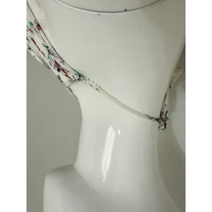 O’Neill Women’s Mini Dress Size S White Floral Print Halter Neck Rayon Beach thumbnail 6