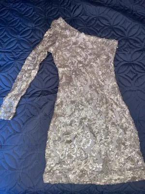 Guess Gold sequin mini dress thumbnail 4