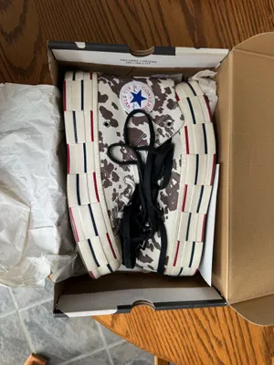 Brain Dead Converse Cow Print High-Tops thumbnail 1