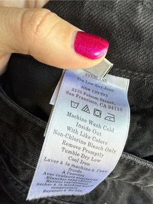 Everlane The Low-Key Jean Black Size 28R thumbnail 6