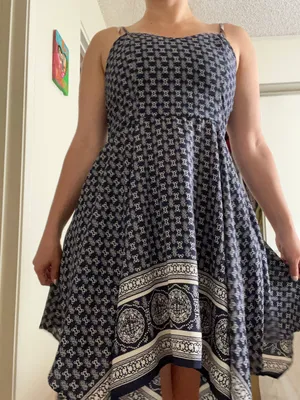 Greek Boutique Sundress Blue Size M thumbnail 4