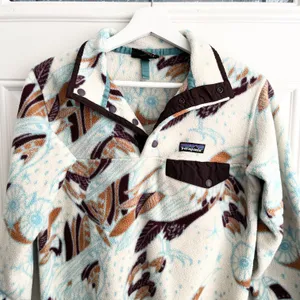 Patagonia harvest moon white owl synchilla thumbnail 3