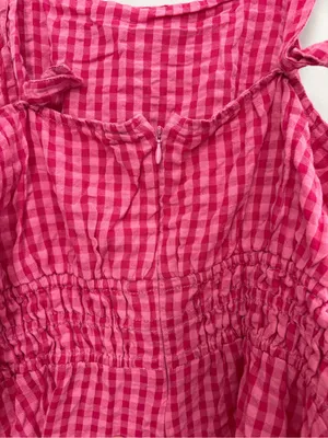 Anthropologie Somerset Gingham Romper size Large thumbnail 8