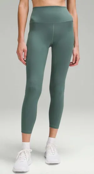 Lululemon Wunder Train High-Rise Tight with Pockets 25", Medium Forest thumbnail 1