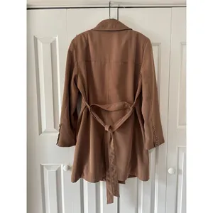 Gallery Medium dark green Double-Breasted Trench Coat thumbnail 10
