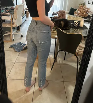 Citizens of Humanity COH x Free People high rise straight leg jeans thumbnail 3