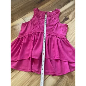 Hollister sleeveless blouse with keyhole button closure S thumbnail 6
