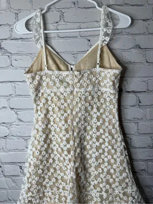 Lulus Charmaine white Floral Lace Mini Dress XS thumbnail 5