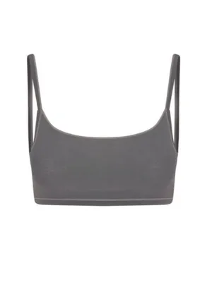 Skims Washed Jersey Square Neck Bralette Ash Multi Size 2X 3X modal thumbnail 2