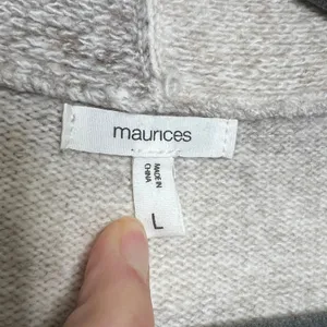 Maurices Neutral Ombre Open Front Cardigan Sweater Size Large thumbnail 3