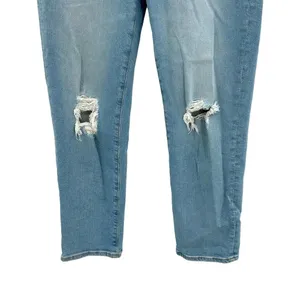 Madewell The Petite Perfect Vintage Straight‎ Jean Danby Wash: Knee-Rip Edition thumbnail 6