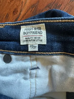 Levi's Made &‎ Crafted Made In Japan Selvedge High Rise Boyfriend Jeans W27 L27 thumbnail 5