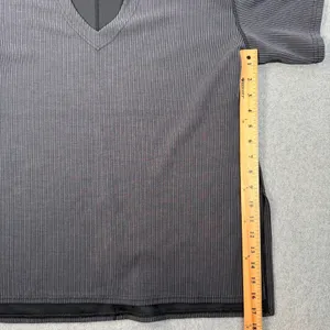 Lululemon Women's 6 Ribbed Softstreme Relaxed-Fit T-Shirt Gray Activewear thumbnail 7
