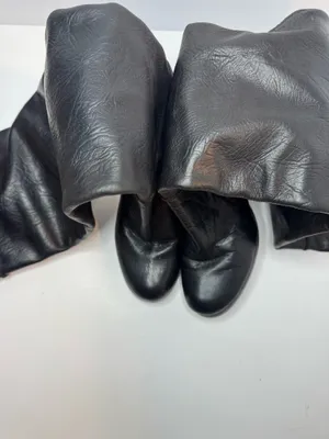 Modern Vintage Black Leather Boots Womens Size EU36.5 thumbnail 2