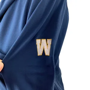 Levelwear Sweater Medium Blue Hooded Pullover Cozy‎ Athleisure Sport Streetwear thumbnail 3