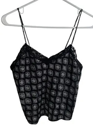 Vintage Victoria's Secret Gold Label Womens Size Small Camisole Black White Lace thumbnail 1