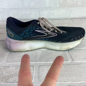 Brooks Glycerin 20 Sneakers Shoe Women 10 Navy Blue Running Athletic 1203691B499 thumbnail 12