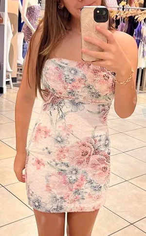 Floral Sequin Dress Multiple thumbnail 3