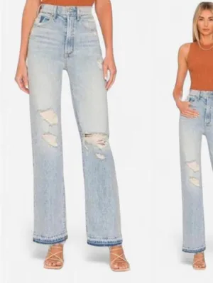 MOTHER The Tomcat Ankle Distressed High Rise Jeans Light Wash Size 25 NWT thumbnail 2