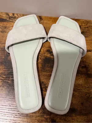 Sam Edelman Lumina Pale Mint Suede Slide Sandals 7.5 thumbnail 1