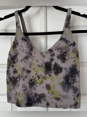 Lululemon Align Tank Top Radial Tie Dye Mauve Grey Multi size 6 W1DAJS thumbnail 3