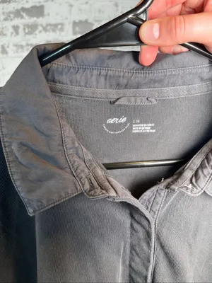 Aerie | women dark gray Henley shirt thumbnail 3