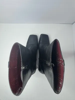 Naturalizer Lacy Black Leather Boots Size 6M thumbnail 4