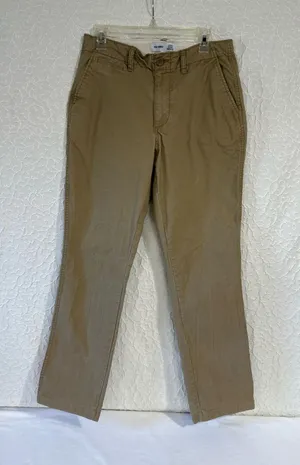 Old Navy Classic Khakis Straight Leg Casual Pants Men's 34”x31” thumbnail 1