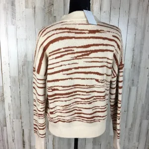 4Sienna Rebecca Zebra Print Sweater Top Brown Tan thumbnail 8