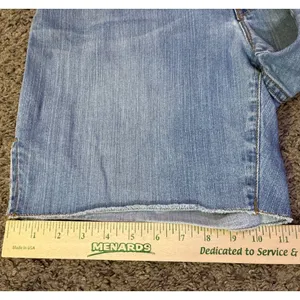 Gap 1969 Boyfriend Denim Shorts 30/10 Split Hem Used thumbnail 12