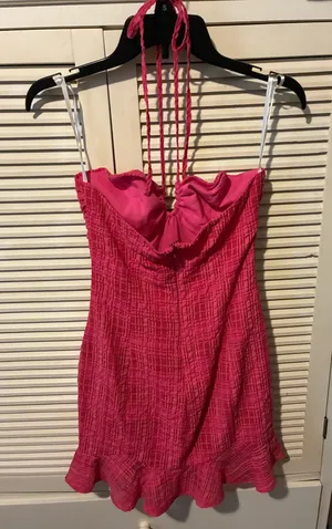 Revolve Lovers + Friends Mini Halter Dress thumbnail 3