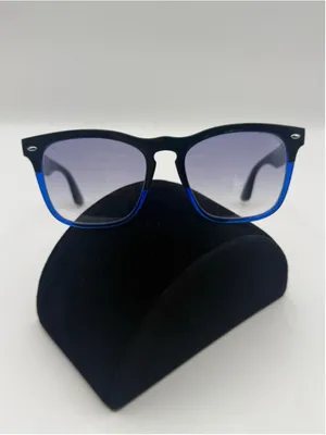 Ray-Ban Steve RB4487 6632/19 Sunglasses Black Blue Gradient 54-18-145 Italy thumbnail 2
