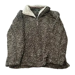 ☕ True Grit Frosty Tipped Pullover Fleece Size S‎ – Brown Cozy Quarter Zip 🤎✨ thumbnail 1