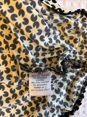 London Times Size 8 Black White Printed Midi Wrap V-Neck Fit & Flare Dress Belt thumbnail 12