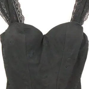 Spirit Lace Trim Corset Top Camisole Womens Size L Black Gothic Witchy Whimsigoth thumbnail 4