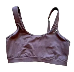 Gymshark Chocolate Brown Womens Sports Bra SZ S thumbnail 1