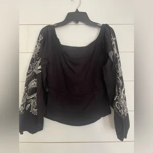 Free People Layla Off-The-Shoulder Top NWOT thumbnail 11