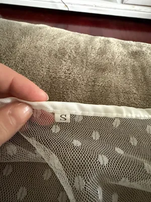 White polyester cardigan see through thumbnail 3