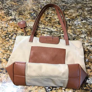 Tory Burch Penn Mini Tote Bag, Mid Camel thumbnail 6