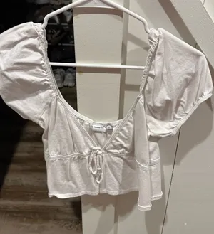 Sunday Best Aritzia Top White Crop thumbnail 1