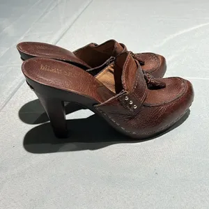 Michael Kors Wooden High Heel Clogs real leather‎ Size 8. B56 thumbnail 5