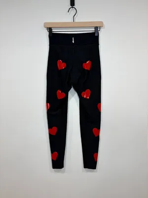🌟 Ultracor 🌟 Heart Knockout Ultra High Waisted Active Leggings Black / Red M thumbnail 6