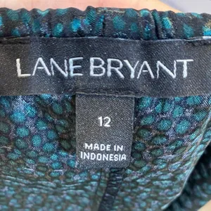 Lane Bryant Size 12 Teal Speckled Cami Tank‎ Top Lace Trim thumbnail 5