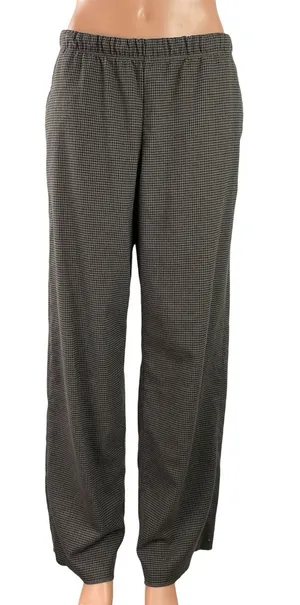 Gap Women's Gray Houndstooth High Rise Wide Leg Baggy Trousers Pants Size S thumbnail 1